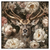 Led Wandbild Romantischer Hirsch Mit Blumen Quadrat Produktvorschau Frontal