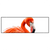 Led Wandbild Rosa Flamingo Panorama Produktvorschau Frontal