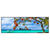 Led Wandbild Rote Blueten Und Tuerkisfarbenes Meer Panorama Produktvorschau Frontal
