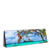 Led Wandbild Rote Blueten Und Tuerkisfarbenes Meer Panorama Produktvorschau Seitlich