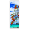 Led Wandbild Rote Blueten Und Tuerkisfarbenes Meer Schmal Produktvorschau Frontal