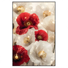 Led Wandbild Rote Und Weisse Mohnblumen Hochformat Produktvorschau Frontal