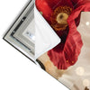 Led Wandbild Rote Und Weisse Mohnblumen Panorama Materialvorschau