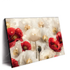 Led Wandbild Rote Und Weisse Mohnblumen Querformat Produktvorschau Seitlich