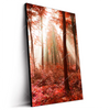 Led Wandbild Roter Herbstwald Hochformat Produktvorschau Seitlich