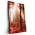 Led Wandbild Roter Herbstwald Hochformat Produktvorschau Seitlich