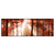 Led Wandbild Roter Herbstwald Panorama Produktvorschau Frontal
