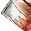 Led Wandbild Roter Herbstwald Quadrat Materialvorschau