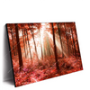 Led Wandbild Roter Herbstwald Querformat Produktvorschau Seitlich