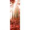 Led Wandbild Roter Herbstwald Schmal Motivvorschau