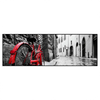 Led Wandbild Rotes Fahrrad In Gasse Panorama Produktvorschau Frontal