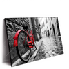Led Wandbild Rotes Fahrrad In Gasse Querformat Produktvorschau Seitlich