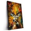 Led Wandbild Rothirsch Im Herbstwald Hochformat Produktvorschau Seitlich