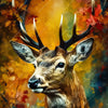 Led Wandbild Rothirsch Im Herbstwald Quadrat Motivvorschau