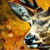 Led Wandbild Rothirsch Im Herbstwald Schmal Zoom