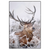 Led Wandbild Rothirsch Im Winter Hochformat Produktvorschau Frontal