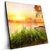 Led Wandbild Ruhiger Morgen Am See Quadrat Produktvorschau Seitlich