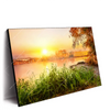 Led Wandbild Ruhiger Morgen Am See Querformat Produktvorschau Seitlich