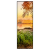 Led Wandbild Ruhiger Morgen Am See Schmal Produktvorschau Frontal