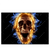 Led Wandbild Schaedel In Flammen Querformat Produktvorschau Frontal