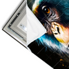 Led Wandbild Schimpanse In Bunten Farben Querformat Materialvorschau