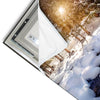 Led Wandbild Schneebedeckte Landschaft Am Fluss Quadrat Materialvorschau