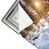 Led Wandbild Schneebedeckte Landschaft Am Fluss Querformat Materialvorschau