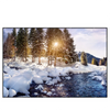 Led Wandbild Schneebedeckte Landschaft Am Fluss Querformat Produktvorschau Frontal