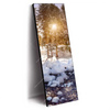 Led Wandbild Schneebedeckte Landschaft Am Fluss Schmal Produktvorschau Seitlich