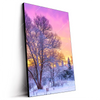 Led Wandbild Schoene Winterlandschaft Hochformat Produktvorschau Seitlich