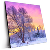Led Wandbild Schoene Winterlandschaft Quadrat Produktvorschau Seitlich
