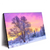 Led Wandbild Schoene Winterlandschaft Querformat Produktvorschau Seitlich