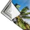 Led Wandbild Schoener Strand Mit Palmen Schmal Materialvorschau