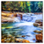 Led Wandbild Schoener Wasserfall Im Wald Quadrat Produktvorschau Frontal