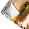 Led Wandbild Schwan Im Teich Quadrat Materialvorschau