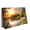Led Wandbild Schwan Im Teich Querformat Produktvorschau Seitlich