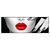 Led Wandbild Schwarze Eleganz Rote Lippen Panorama Produktvorschau Frontal