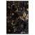 Led Wandbild Schwarze Und Goldene Blueten Hochformat Produktvorschau Frontal