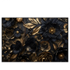 Led Wandbild Schwarze Und Goldene Blueten Querformat Produktvorschau Frontal