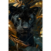 Led Wandbild Schwarzer Panther Im Dschungel Hochformat Motivvorschau