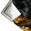 Led Wandbild Schwarzer Panther Im Dschungel Quadrat Materialvorschau