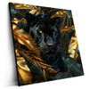 Led Wandbild Schwarzer Panther Im Dschungel Quadrat Produktvorschau Seitlich