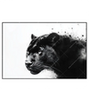 Led Wandbild Schwarzer Panther Querformat Produktvorschau Frontal