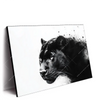 Led Wandbild Schwarzer Panther Querformat Produktvorschau Seitlich