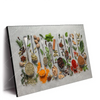 Led Wandbild Silberloeffel Mit Gewuerzen Querformat Produktvorschau Seitlich