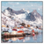 Led Wandbild Skandinavisches Dorf Im Schnee Quadrat Produktvorschau Frontal