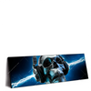 Led Wandbild Skelett Kopfhoerer Panorama Produktvorschau Seitlich