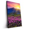 Led Wandbild Sommerberg Im Sonnenuntergang Hochformat Produktvorschau Seitlich