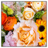 Led Wandbild Sommerblumen Quadrat Produktvorschau Frontal