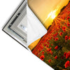 Led Wandbild Sommerlandschaft Mit Rotem Mohn Hochformat Materialvorschau